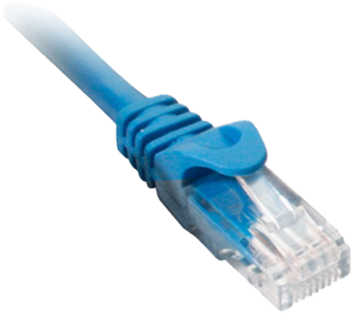 Quest Technology NPC-1207 CAT5E UTP 350 Mhz Snagless Molded Patch Cord, 7 Ft, Blue