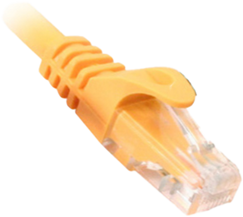 Quest Technology NPC-1502 CAT5E UTP 350 Mhz Snagless Molded Patch Cord, 2 Ft, Yellow