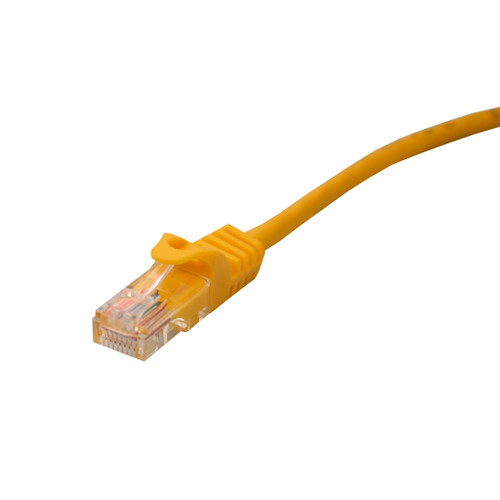 Quest Technology NPC-6507 CAT6 UTP 550 Mhz Snagless Molded Patch Cord, 7 Ft, Yellow