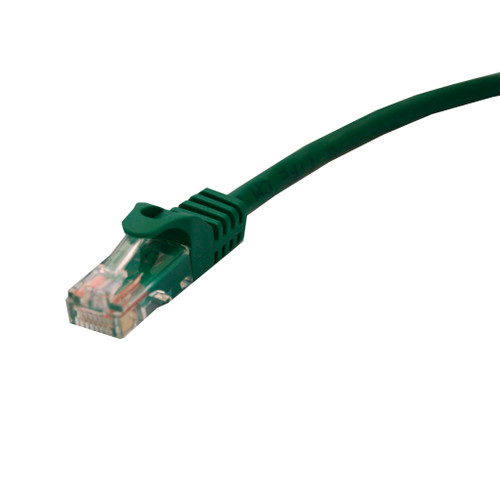 Quest Technology NPC-6603 CAT6 UTP 550 MHz Snagless Molded Patch Cord, 3 Ft, Green