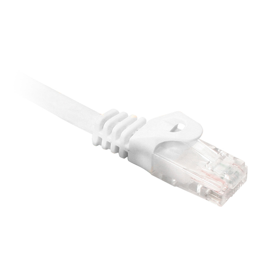 Quest Technology NPC-6810 CAT6 550 Mhz Snagless Molded Patch Cord, 10 Ft, White