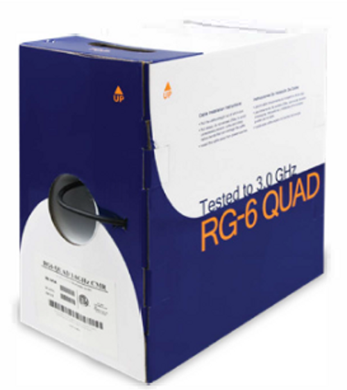 RG6 SO-18CCS Quad-60%Alum CMR Wh 5H Box