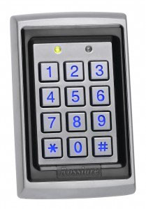 Rosslare AYC-Q64B Anti-Vandal US Single Gang Backlit PROX + PIN Reader, Convertible