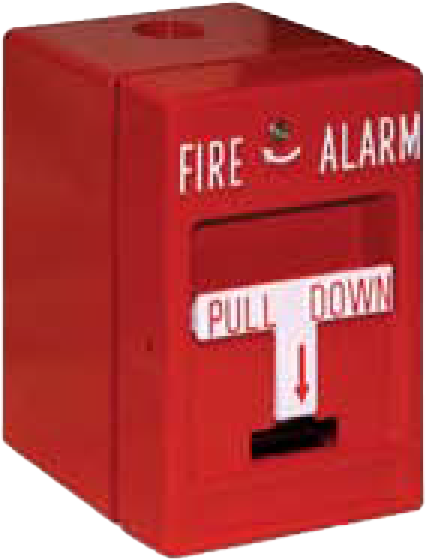 RSG RMS-1P-WP RMS Manual Pull Station S.P.S.T. with Pigtails, Weatherproof, Red