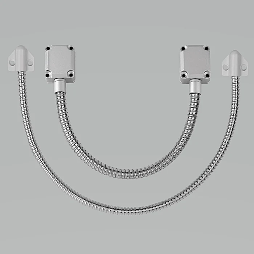 Dormakaba RCI 9509 18in Heavy Duty Flex Loop Gooseneck Door Cable Protector, Silver
