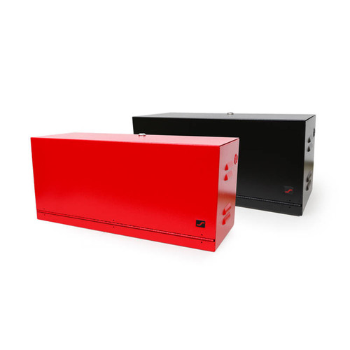 Red Battery Box for up to 2 12V 75-Amp/Hr Batteries