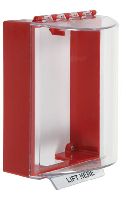 STI-13200NR Universal Stopper Dome Cover, Surface Mount, Without Horn, No Label, Red Spacer
