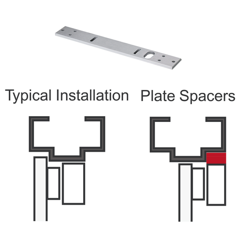 Seco-Larm E-941S-1K2/PQ 1/4-in Plate Spacer for 1,200-lb Series Electromagnetic Locks