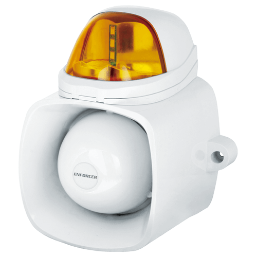 Seco-Larm SH-816S-SQ/A Self-Contained Siren/Strobe, Amber