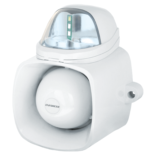 Seco-Larm SH-816S-SQ/C Self-Contained Siren/Strobe, Clear