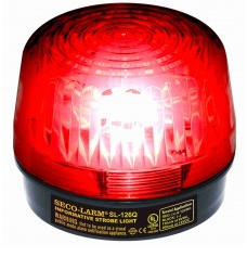 Seco-Larm SL-126Q/R Xeon Tube Strobe Light, Red, 6~12VDC