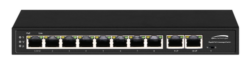 10-Port switch 8-GB PoE 2-GB Uplink 120W-PoE Desktop Bk