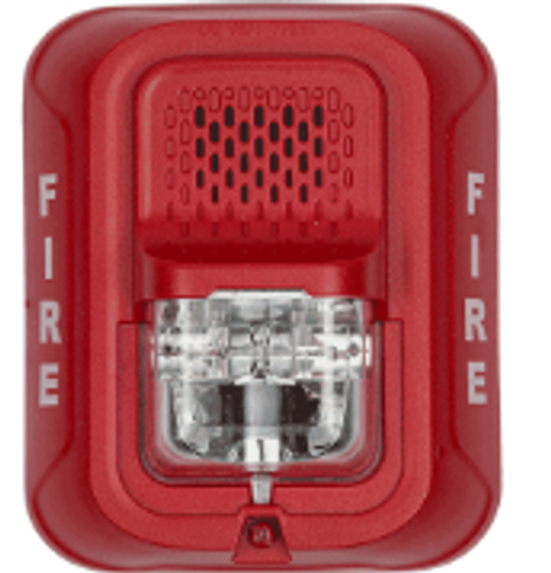 4 Wire Red Wall Horn Strobe L Series