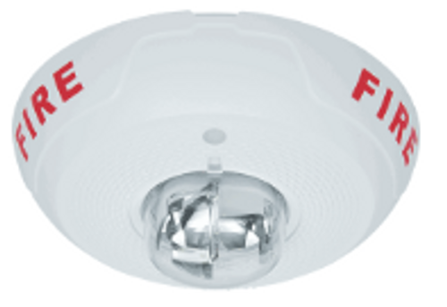 4 Wire White Ceiling Horn Strobe L Series