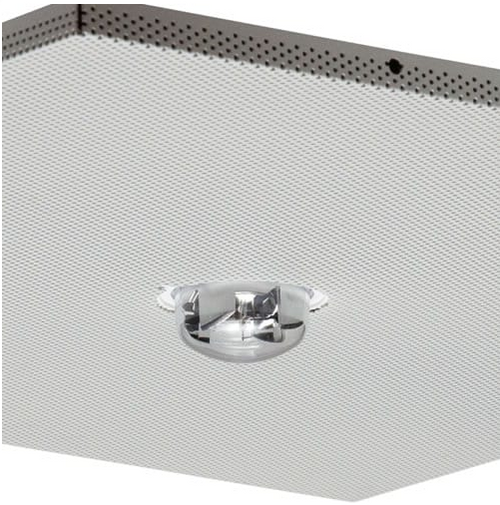 L Series Ceilng Strobe 2 x 2 Tile Ceiling White W/Fire Decal