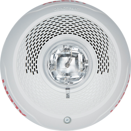 White Ceiling Mount Speaker Clear Strobe Alert