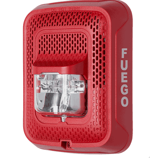 L-Series Speaker Strobe Red Wall, Fuego