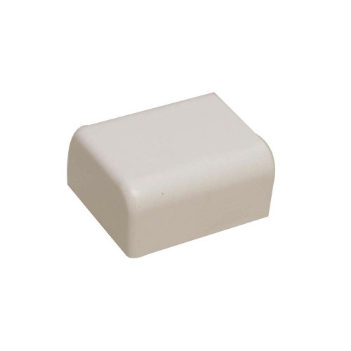 1" WIREHIDED7R END CAP ACC WHITE