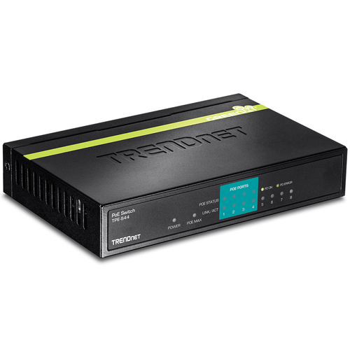 TRENDnet TPE-S44 8-Port 10/100Mbps PoE Switch