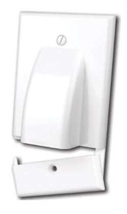 Vanco 120627X Dual-Gang Hinged Bulk Cable Wall Plate, White