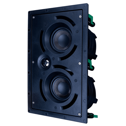 Vanco IWLCR4-BB Dual 4 inch LCR 2-Way In-Wall Speaker