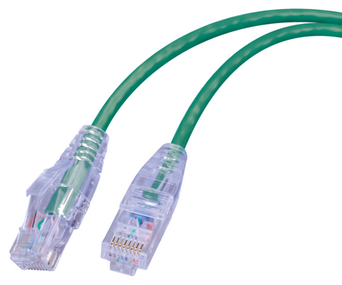 Vanco SCAT6-1GN Super Slim Category 6 (UTP) 550 MHz Network Patch Cable, 1', Green