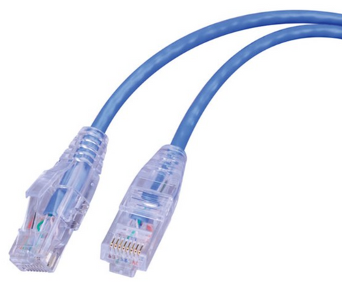 Patch Cable Cat6 3' Super Slim 550MHz Non-Booted Bl