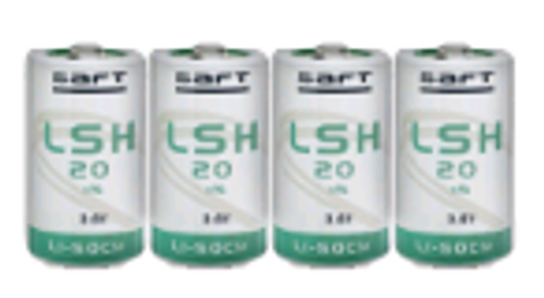 Videofied XT Qty 4 SAFT LSH 20 D-Cell 3.5V Lithium Batteries