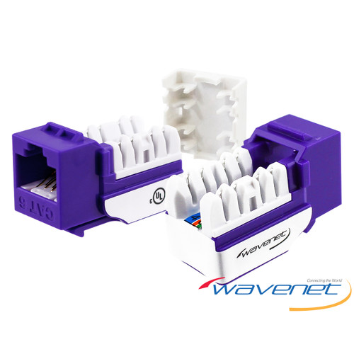 Wavenet 6EKSJPR CAT6 SDJ-Series Unshielded Keystone Jacks