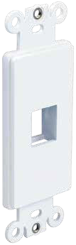 Wavenet DWIN-1P-WH 1-Port Multimedia Insert, Decora Style, Single Gang, White