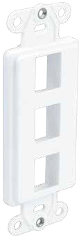 Wavenet DWIN-3P-WH 3-Port Multimedia Insert, Decora Style, Single Gang, White
