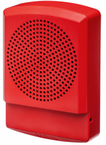 Eaton Wheelock ELFHNR-N Eluxa Low Frequency Sounder, Wall, Red, No Lettering, 24V, Indoor