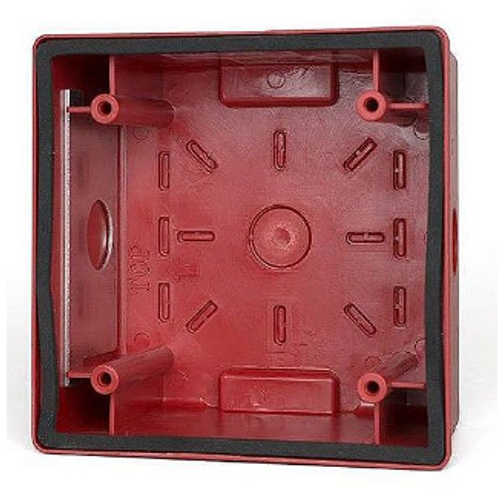 RED SURFACE MNT BACKBOX (IN/OUTDOOR)