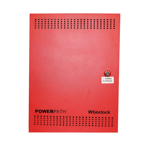 Eaton Wheelock PS-8-LP PS Power Supply, NAC, Red, 8 Amps, Low Profile Cabinet, 120 V