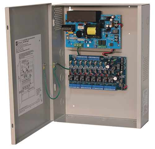 PS 10A 12Vdc access 8ch fused w/ fire alarm interface