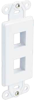 Wavenet DWIN-2P-WH 2-Port Multimedia Insert, Decora Style, Single Gang, White