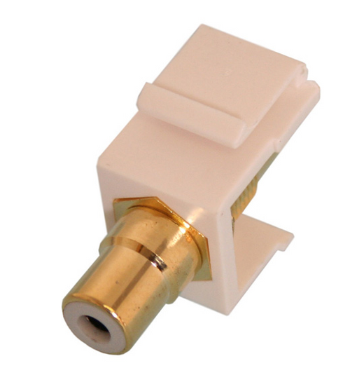 Quest Technology NIN-1403 RCA (F-F) Keystone Insert, 75 Ohm, White
