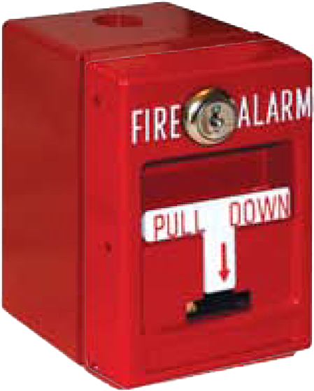 RSG RMS-1T-WP-KL1358/NO BACK BOX Red Pull Station