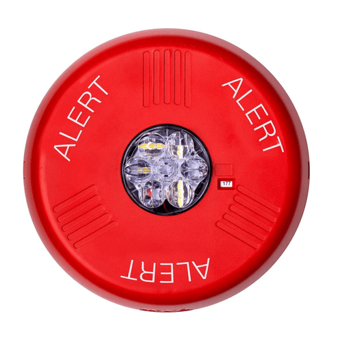 Eaton Wheelock ELSTRC-AL Eluxa Strobe, LED, Ceiling, Red, ALERT, Clear Lens, 24V, Indoor