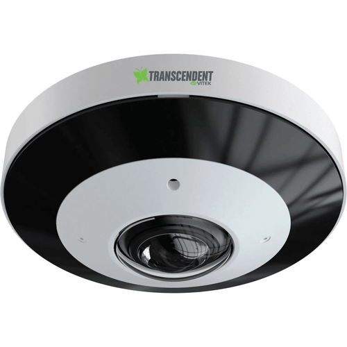 6MP IP OD Vandal Dome Fisheye 100'IR P12 TDN DNR Mic NDAA