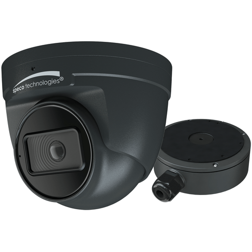 Speco O4iT2 4MP Intensifier IP Turret Camera w/Advanced Analytics, 2.8mm Fixed Lens, Dark Gray