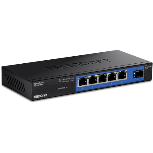 TRENDnet TEG-S51SFP 5-Port Gigabit Switch with SFP Slot