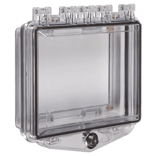 STI-7510C Polycarbonate Enclosure with Open Back Box for Flush Mount Applications, Exterior Key Lock