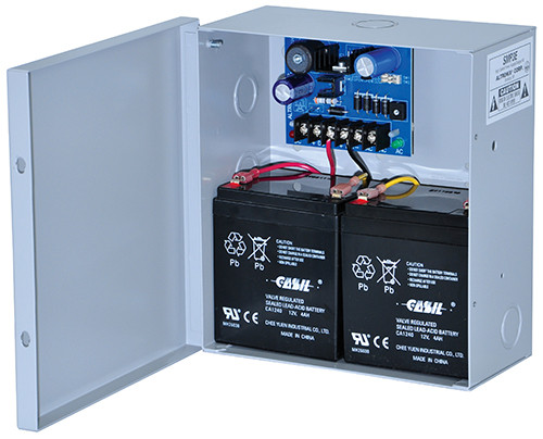 Altronix SMP3E Power Supply Charger, Single Output, 6/12/24VDC @ 2.5A, 16-28VAC, BC100 Enclosure