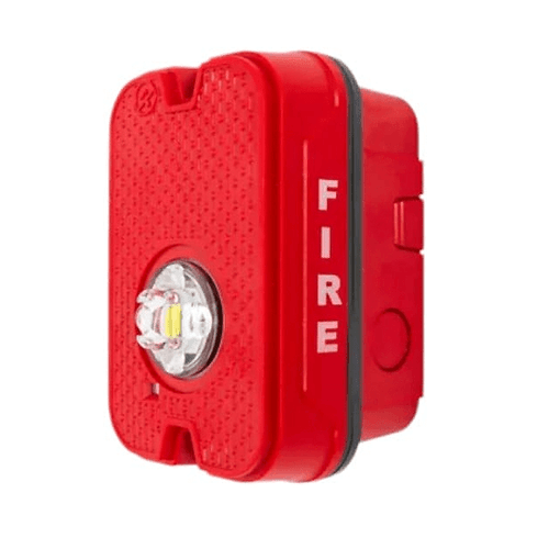 System Sensor SGRKLED L-Series LED Outdoor Compact Strobe, Wall Mount, Red