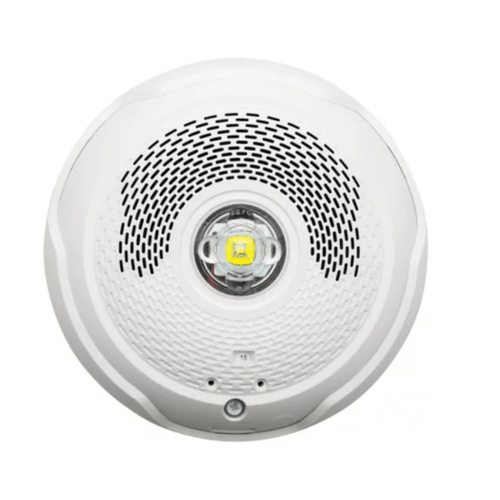 System Sensor SPSCWLED-P L-Series LED Speaker Strobe, White, Ceiling Mount, Plain - No Marking