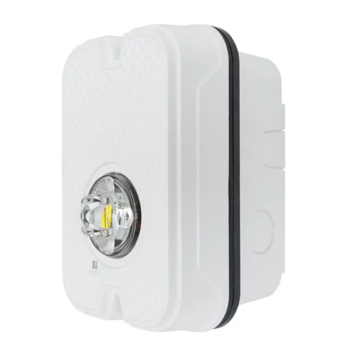 System Sensor SGWKLED-P L-Series LED Outdoor Compact Strobe, Wall Mount, White, Plain - No Marking