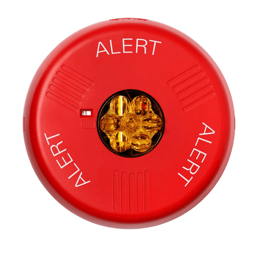 Eaton Wheelock ELSTRC-ALA Eluxa Strobe, LED, Ceiling, Red, ALERT, Amber Lens, 24V, Indoor