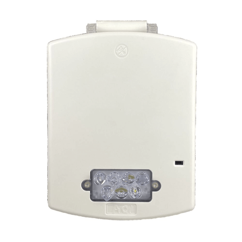 Eaton Wheelock EL4XHS-FW Eluxa NEMA 4X Outdoor Horn Strobe, White, Clear Lens, FIRE