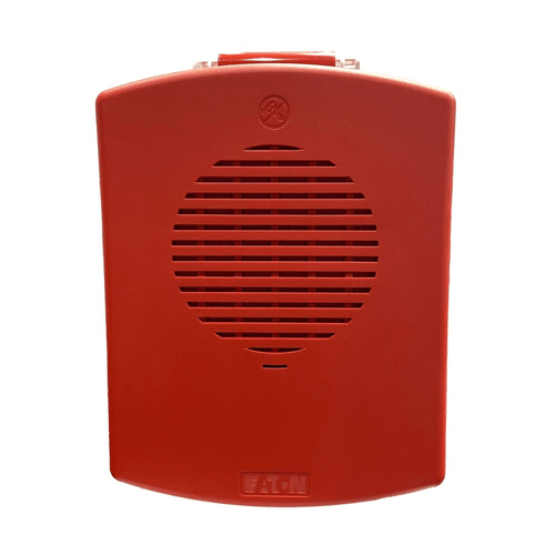 Eaton Wheelock EL3RSPK-NR Eluxa NEMA 3R Outdoor Speaker, Red, FIRE, with 3R Plate